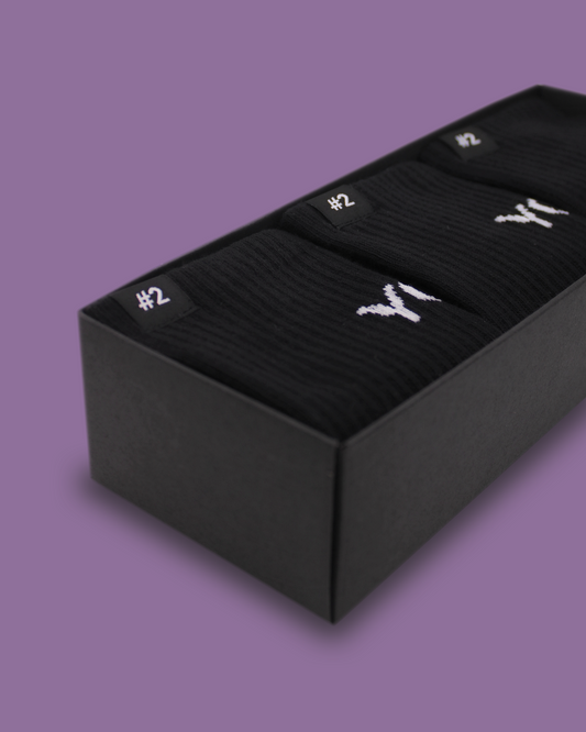Box of 3 pairs - the classic black socks